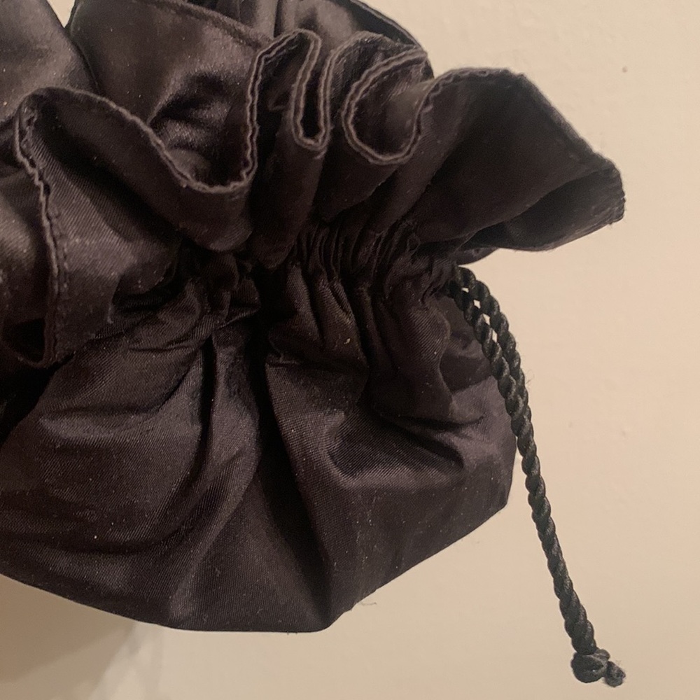 SAKS 5th Avenue Black Silk Pouch - Picture 4 of 5